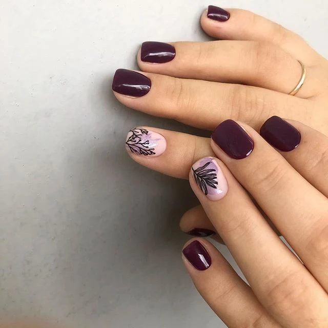 Swanky Stamping flower nail stamping plates 058