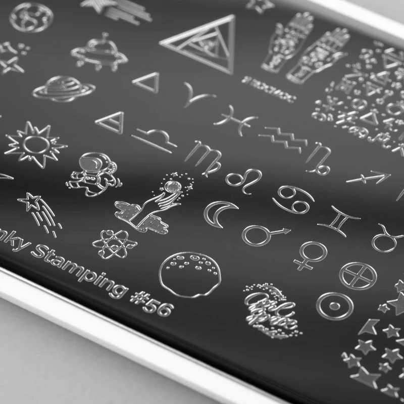 Swanky Stamping space nail stamping plates 056