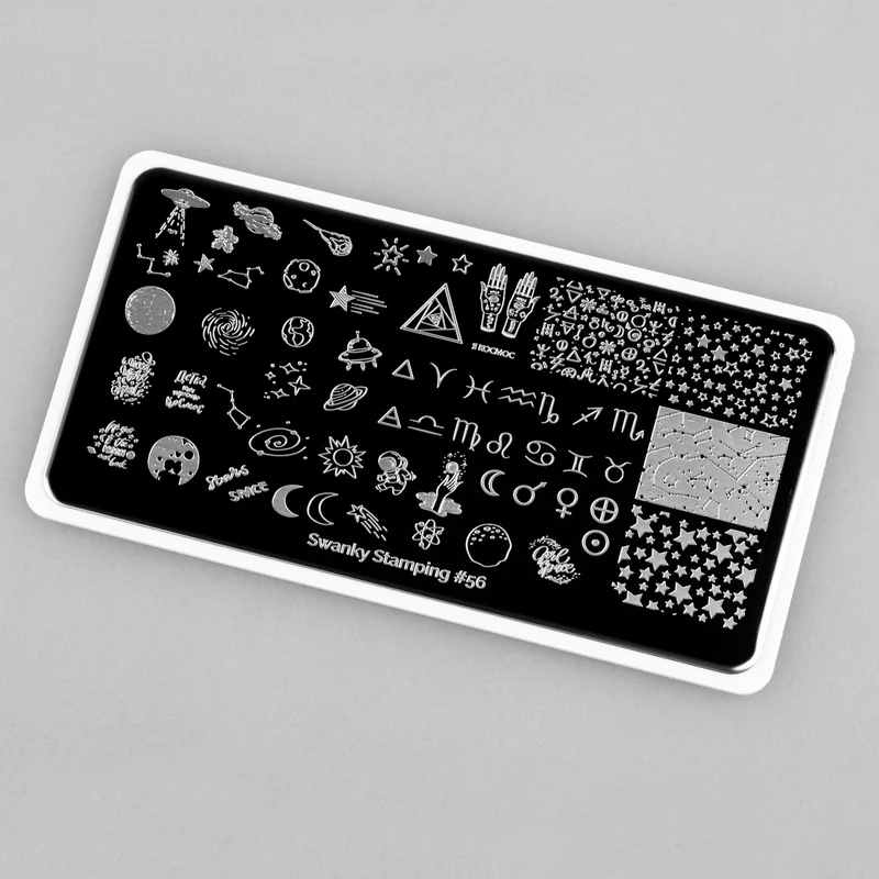 Swanky Stamping space nail stamping plates 056