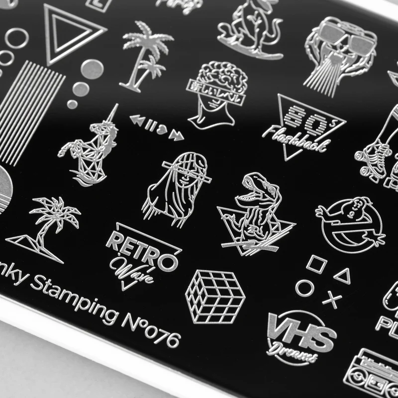 Swanky Stamping 80's nail stamping plates 076