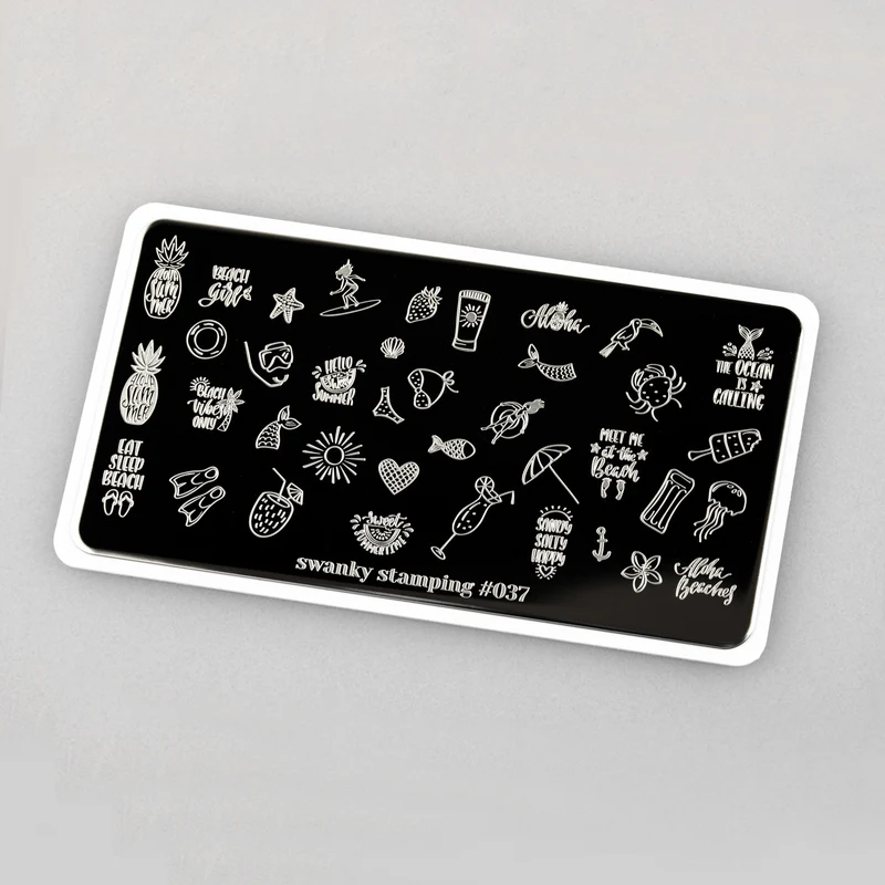 Swanky Stamping summer nail stamping plates 037