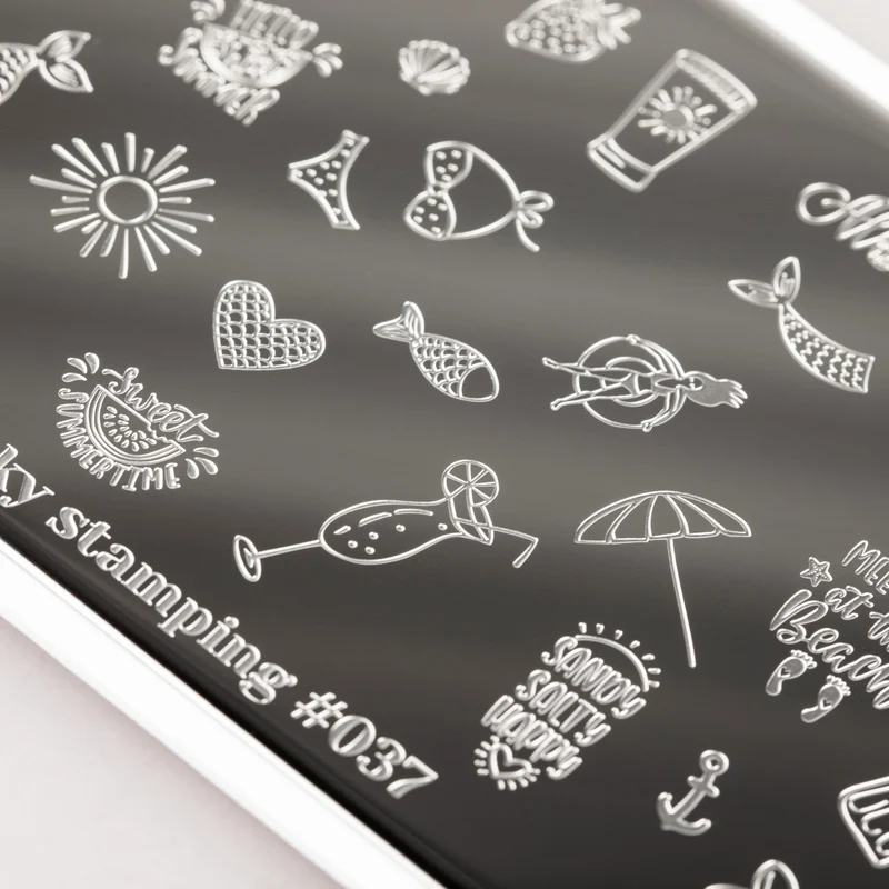 Swanky Stamping summer nail stamping plates 037