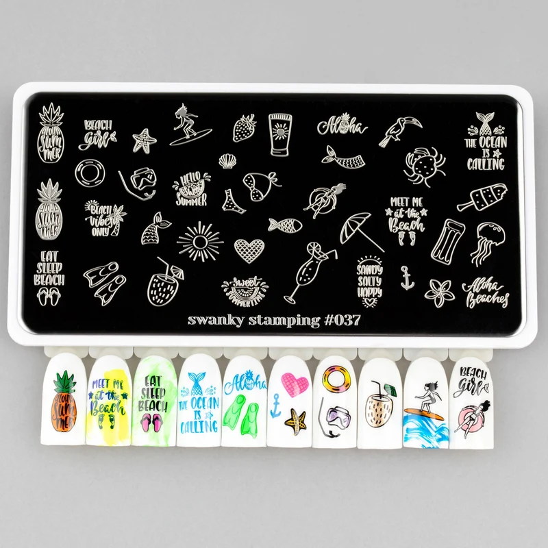 Swanky Stamping summer nail stamping plates 037