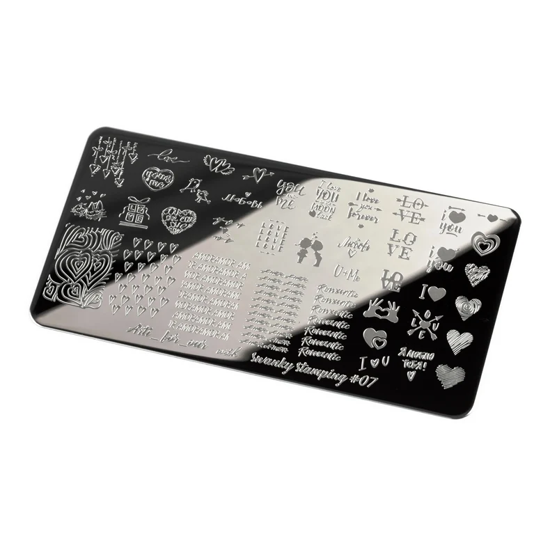 Swanky Stamping Love / Valentines Day nail stamping plates 07