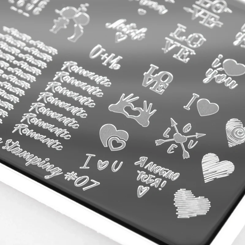 Swanky Stamping Love / Valentines Day nail stamping plates 07