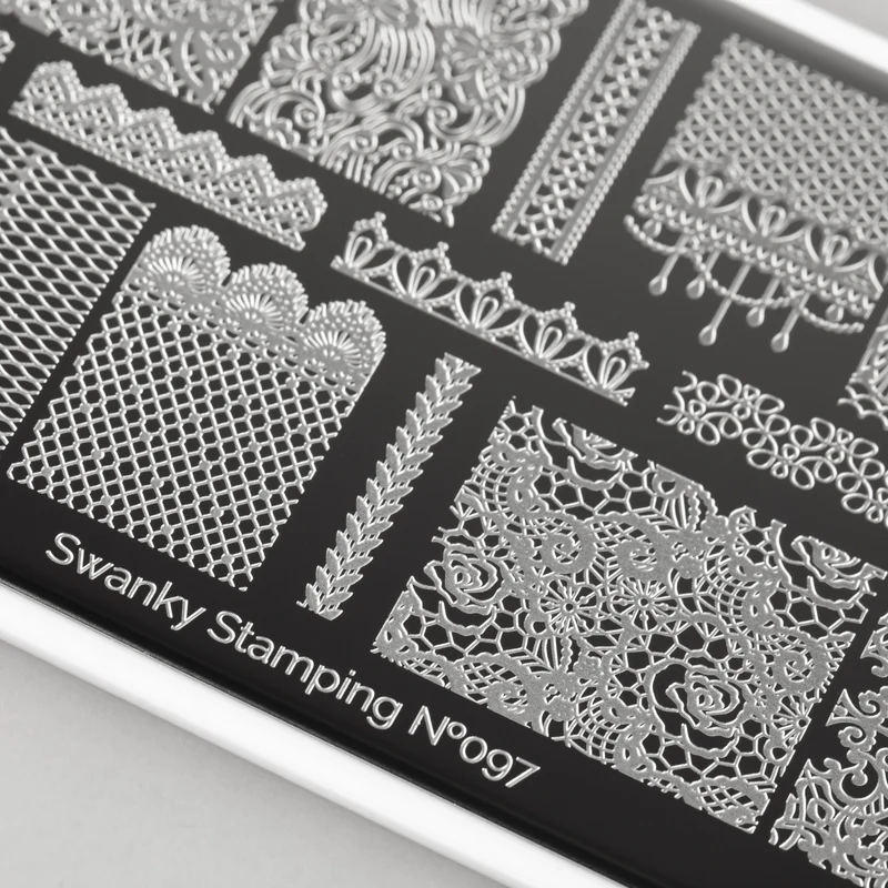 Swanky Stamping Pattern Lace nail stamping plates 097
