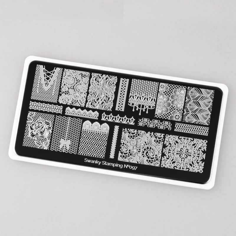 Swanky Stamping Pattern Lace nail stamping plates 097