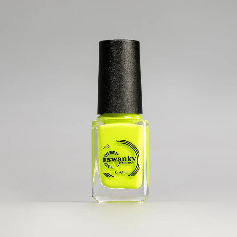 Swanky Stamping polish, neon yellow S18