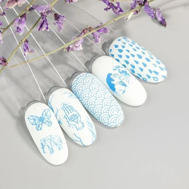 Swanky Stamping polish, light blue S25
