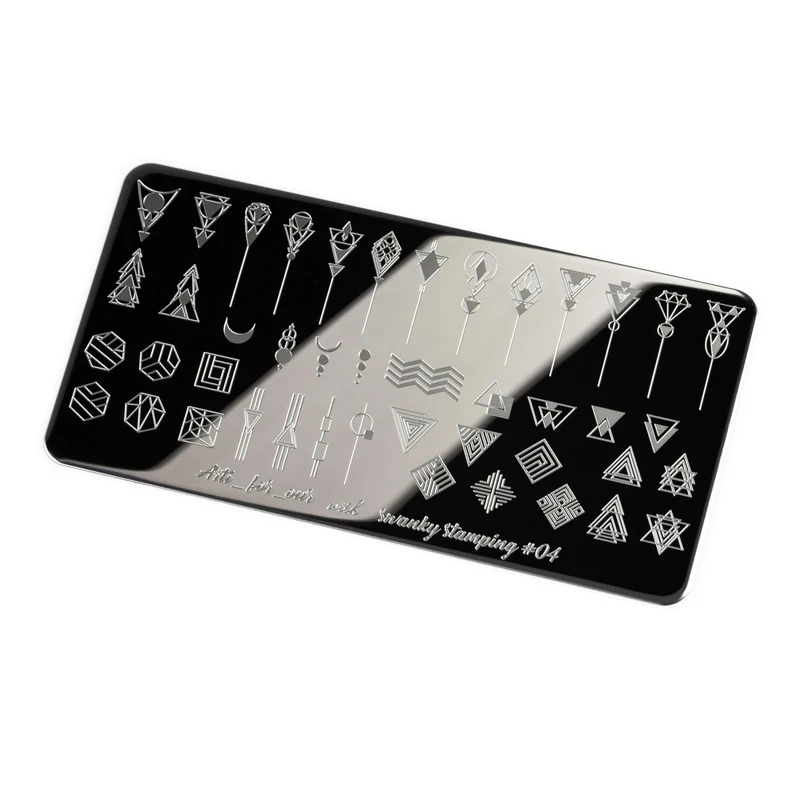Swanky Stamping geometric nail stamping plates 04