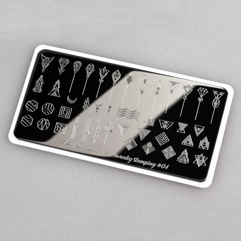 Swanky Stamping geometric nail stamping plates 04