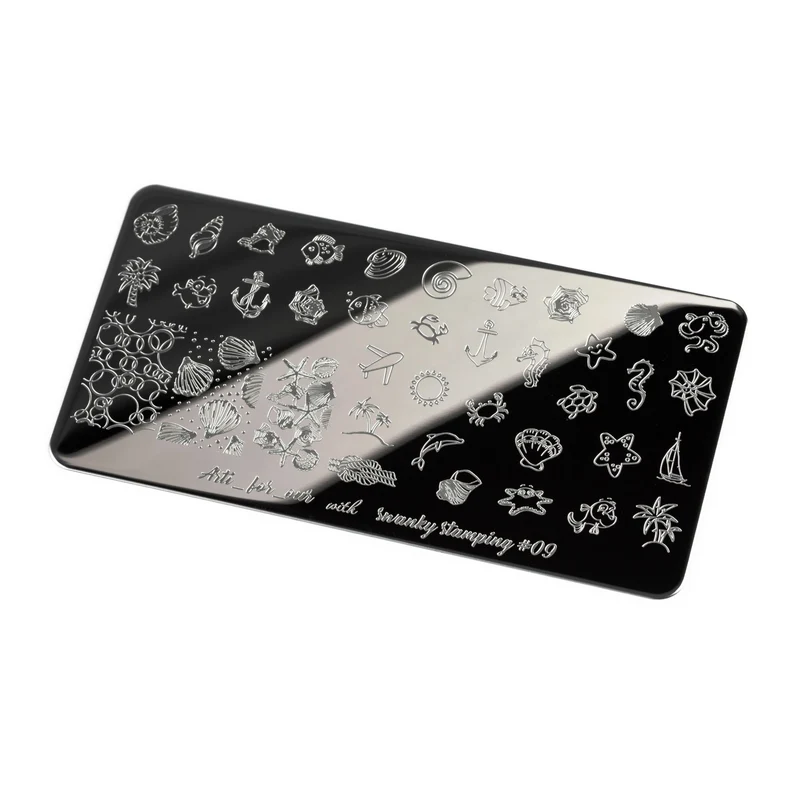 Swanky Stamping ocean nail stamping plates 09
