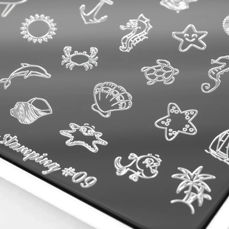 Swanky Stamping ocean nail stamping plates 09