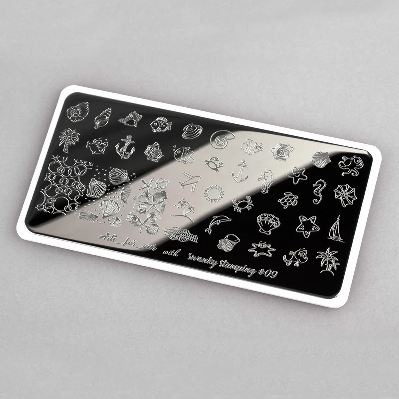 Swanky Stamping ocean nail stamping plates 09