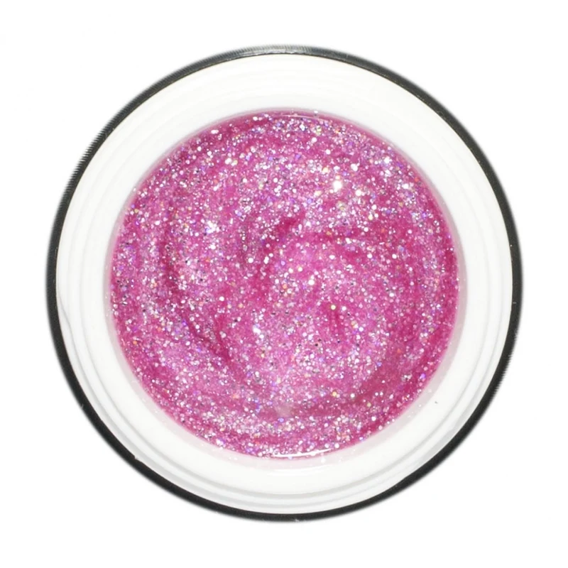 Farbgel von Mr. Stilett "Rosa Glitter" 5ml