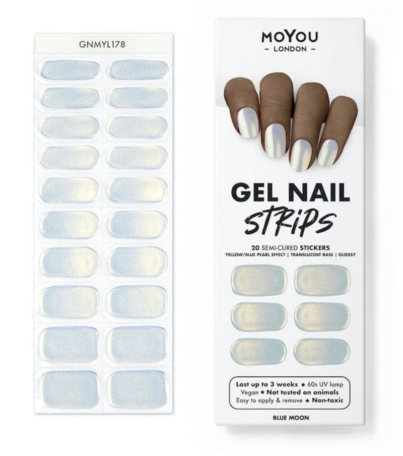 BLUE MOON - Gel Nail Strip (Gel Wraps) MoYou London