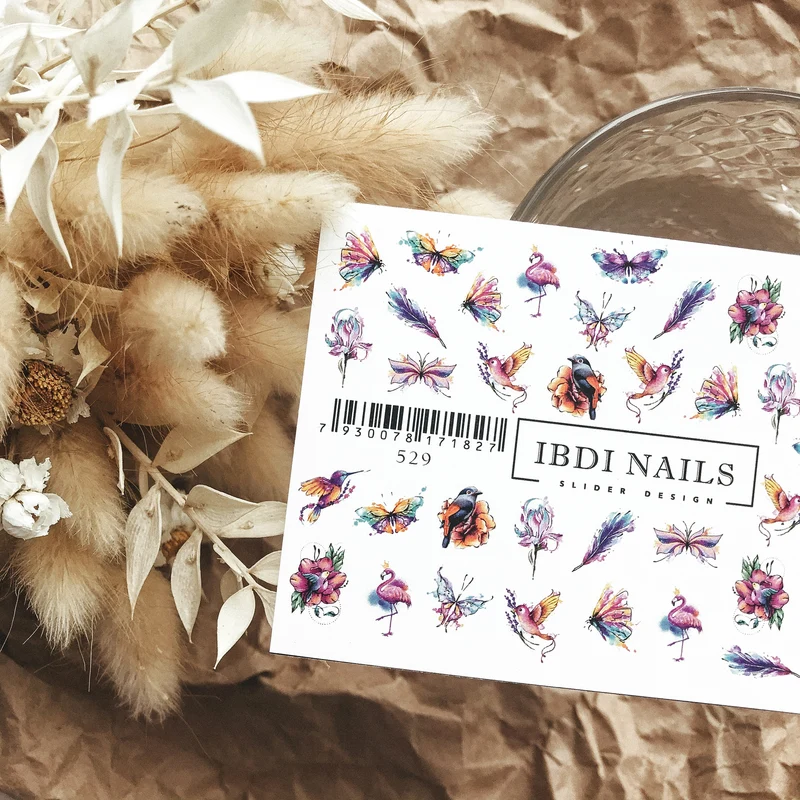 IBDI Bird nail decals / sliders #529