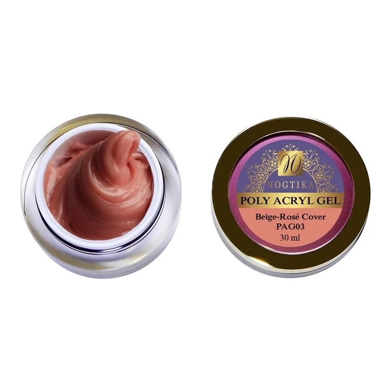 Poly Acrylgel 'Beige-Rosé Cover' 15ml/ 30ml verbesserte härtere Konsistenz (TPO-free)