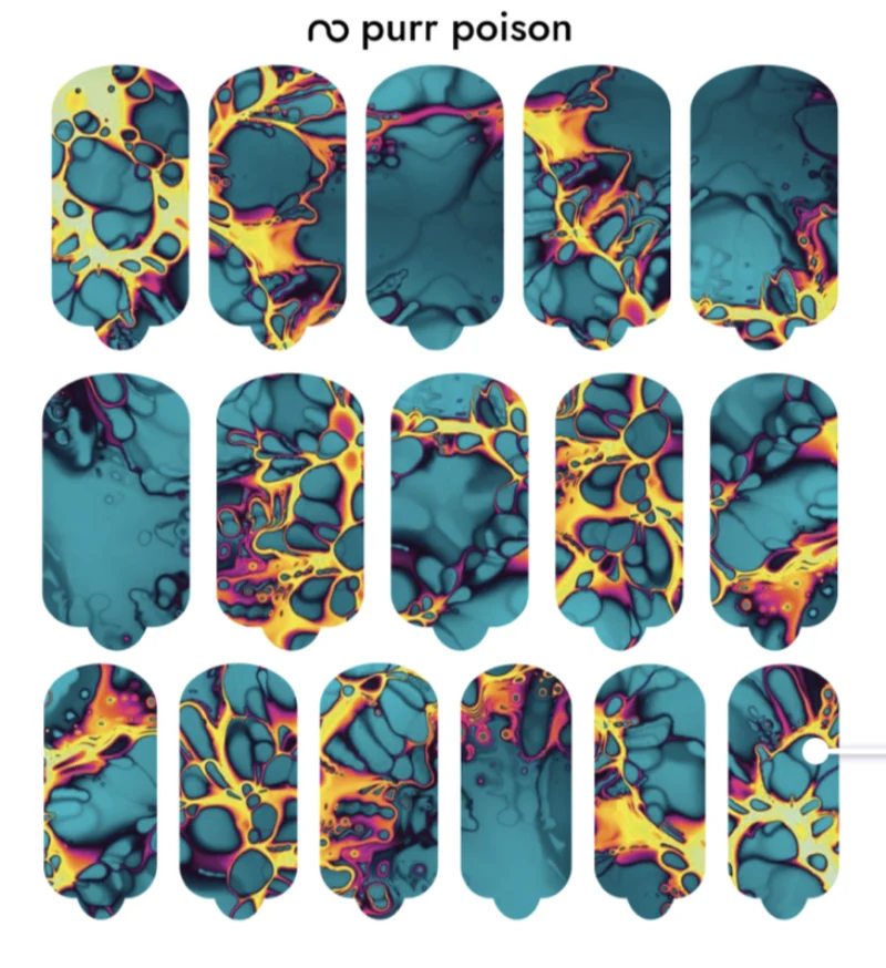 Nagelfolie Purr poison - Nail Wraps by Provocative Nails
