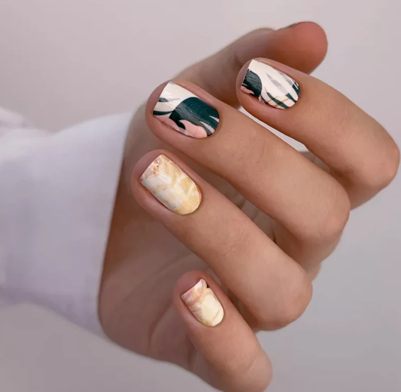Nagelfolie Monstera - Nail Wraps by Provocative Nails