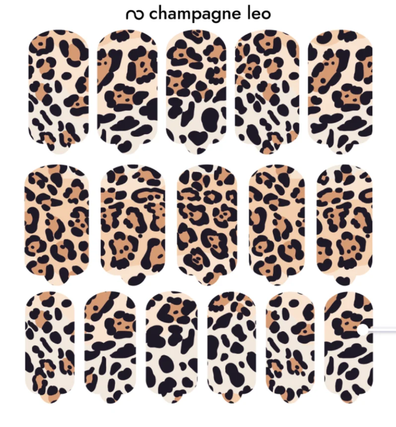Nagelfolie Champagne leo - Nail Wraps by Provocative Nails