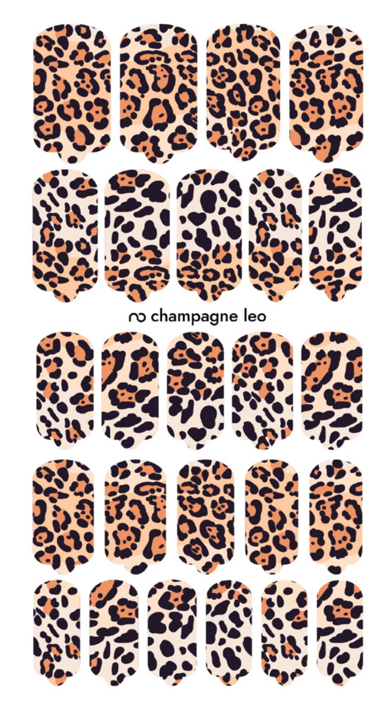 Nagelfolie Champagne leo - Nail Wraps by Provocative Nails