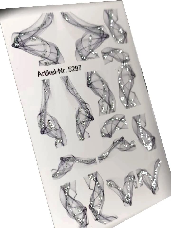INKVICTUS Smoky nail decals / sliders 5297 glitter