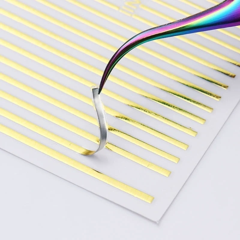 Sticker dehnbare Streifen gold von LAQUE