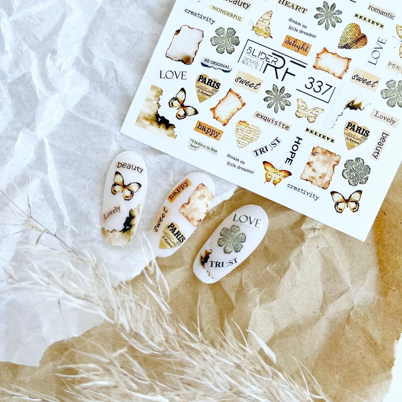 Slider.RF Words nail decals / sliders 337