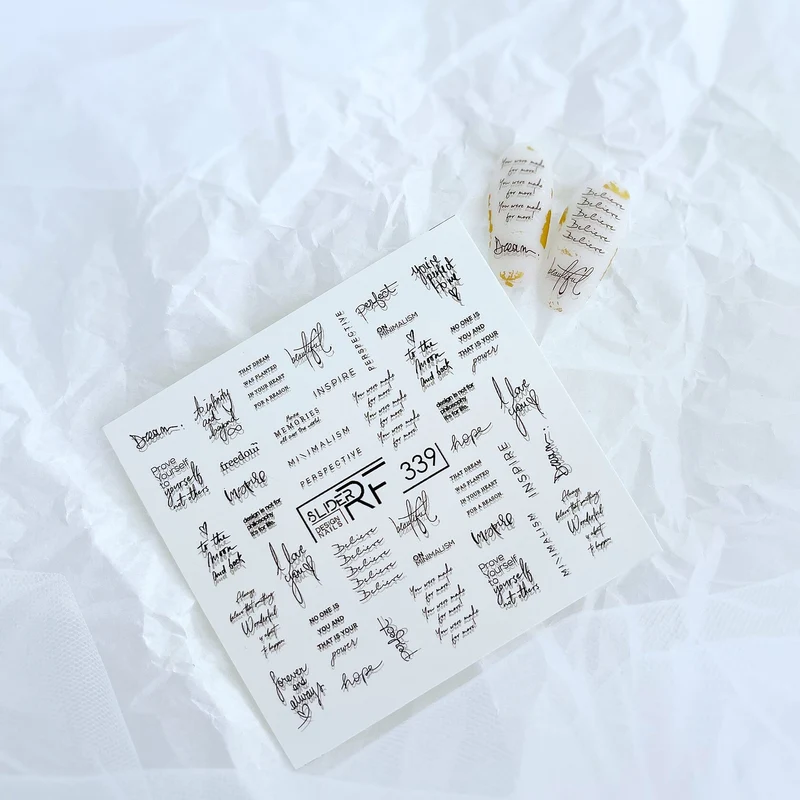 Slider.RF Words nail decals / sliders 339