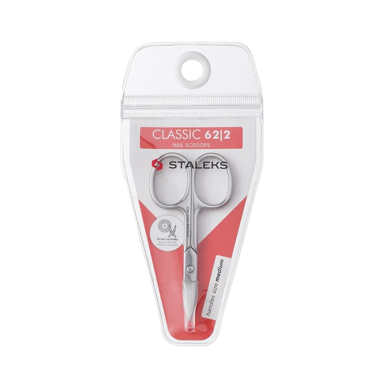 STALEKS PRO Classic 62 type 2 nail scissors, manicure nail tools, cuticle cutter SC-62-2