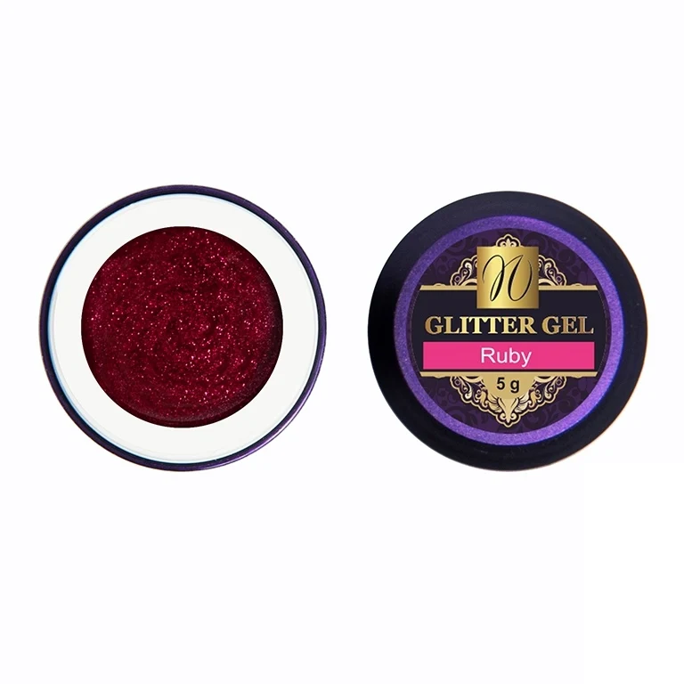 Glitter Gel "Ruby" 5ml (TPO/HEMA-free)