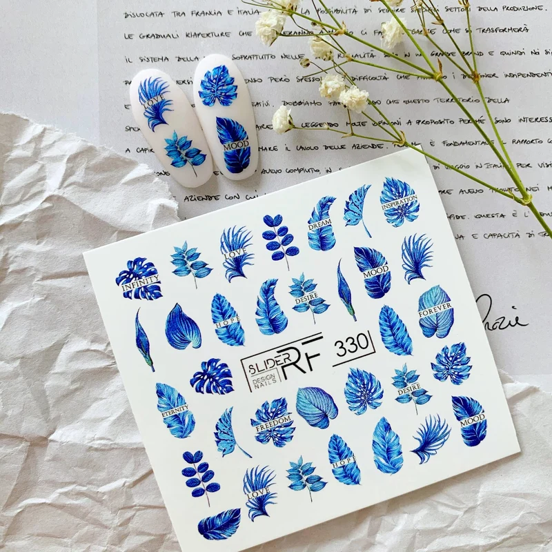 Slider.RF Leaf nail decals / sliders 330