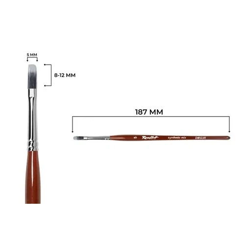 Ombre Gel Pinsel Nr. 5. DMG3R-5 aus Syntetikfasern Roubloff