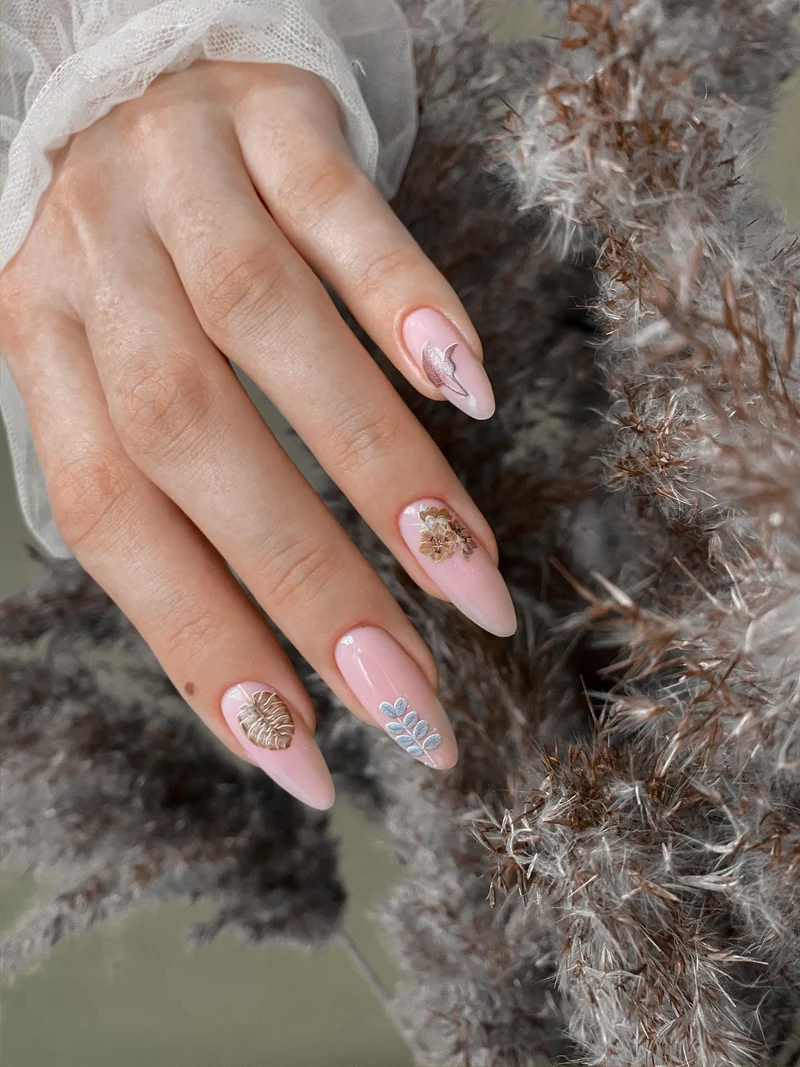 IBDI Leaf nail decals / sliders #Colorful 65