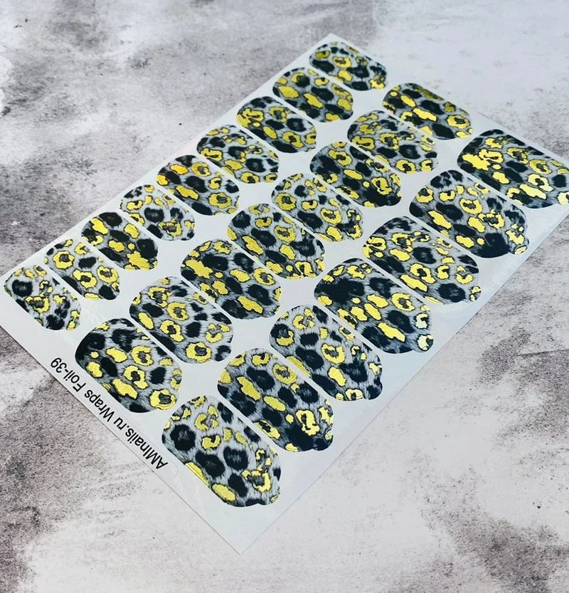 Nagelfolie 39 Foil Nail Wraps für Maniküre AMINAILS