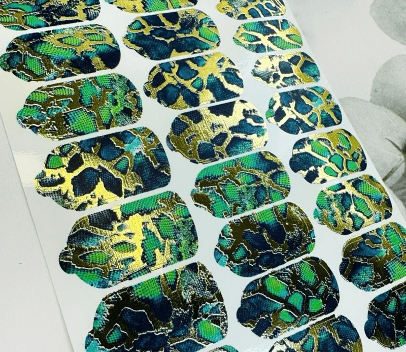 Nagelfolie 32 Foil Nail Wraps für Maniküre AMINAILS