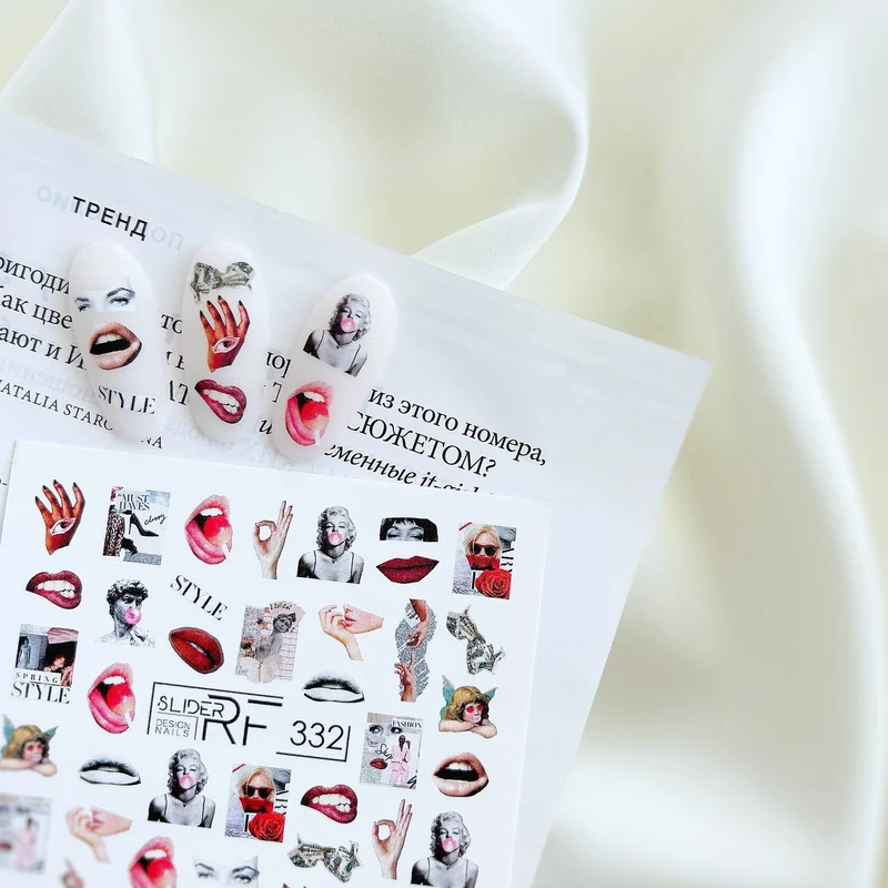Slider.RF Words nail decals / sliders 352