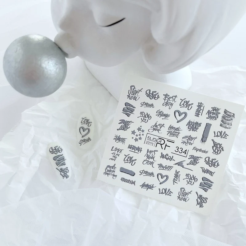 Slider.RF Words nail decals / sliders 334