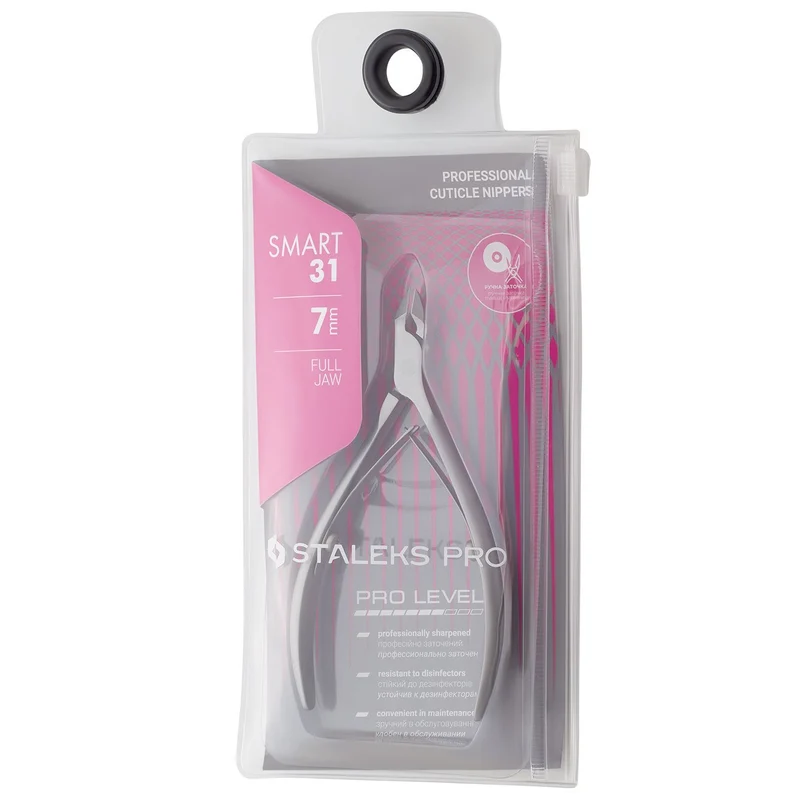 STALEKS PRO Smart 31 cuticle nipper 7mm working part, manicure nail tools, cuticle cutter NS-31-7