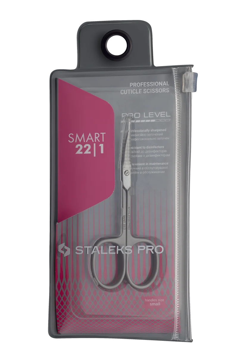 STALEKS PRO Smart 22 cuticle nail scissors, manicure nail tools, cuticle cutter SS-22-1