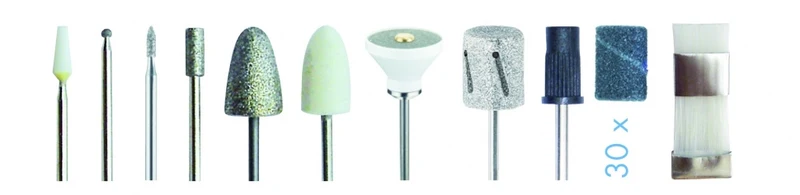 PROMED 620 Deluxe Set (Elektrische Feile)(43-teilig)