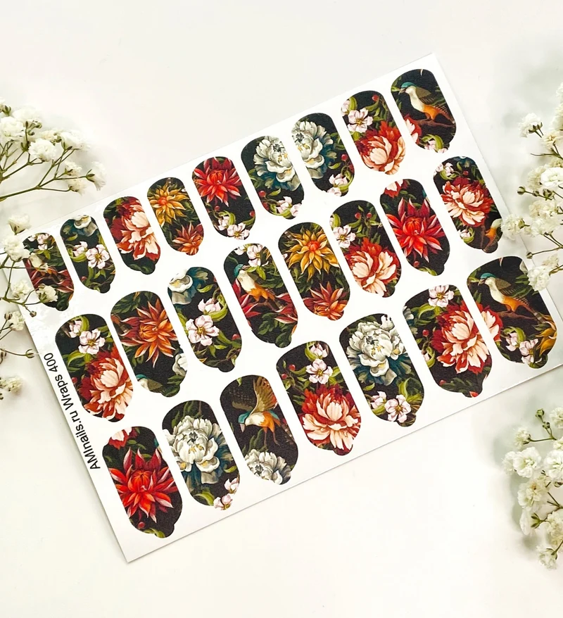 Nagelfolie 400 Nail Wraps für Maniküre AMINAILS