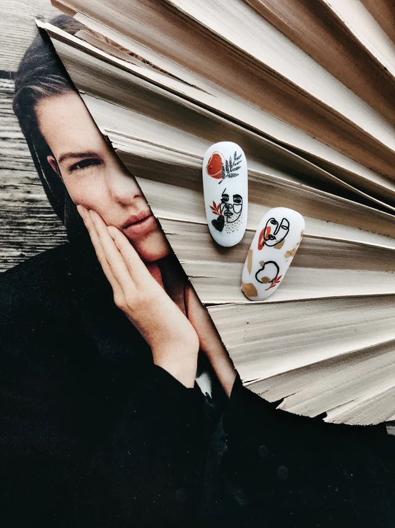 IBDI Abstract geometric nail decals / sliders AIR FOIL 20