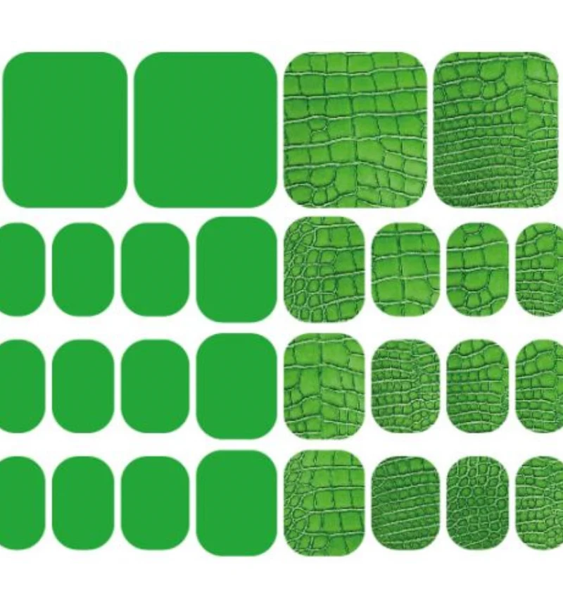 Green - PEDIKÜRE Nail Wraps StickerSpace