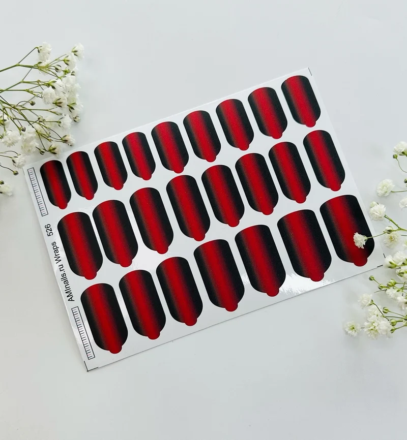 Nagelfolie 526 Nail Wraps für Maniküre AMINAILS