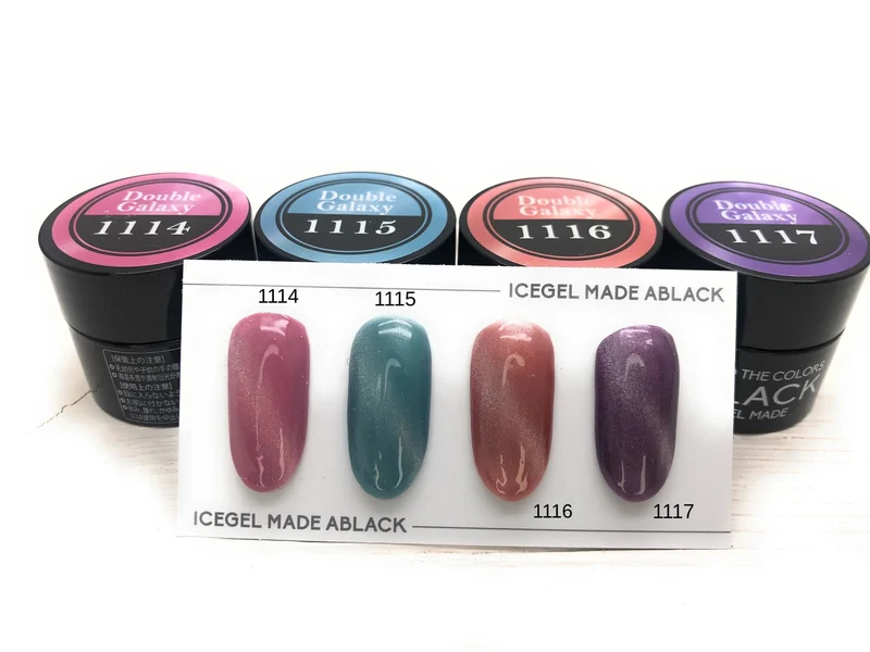 ICEGEL Double galaxy gel polish 1114-1117