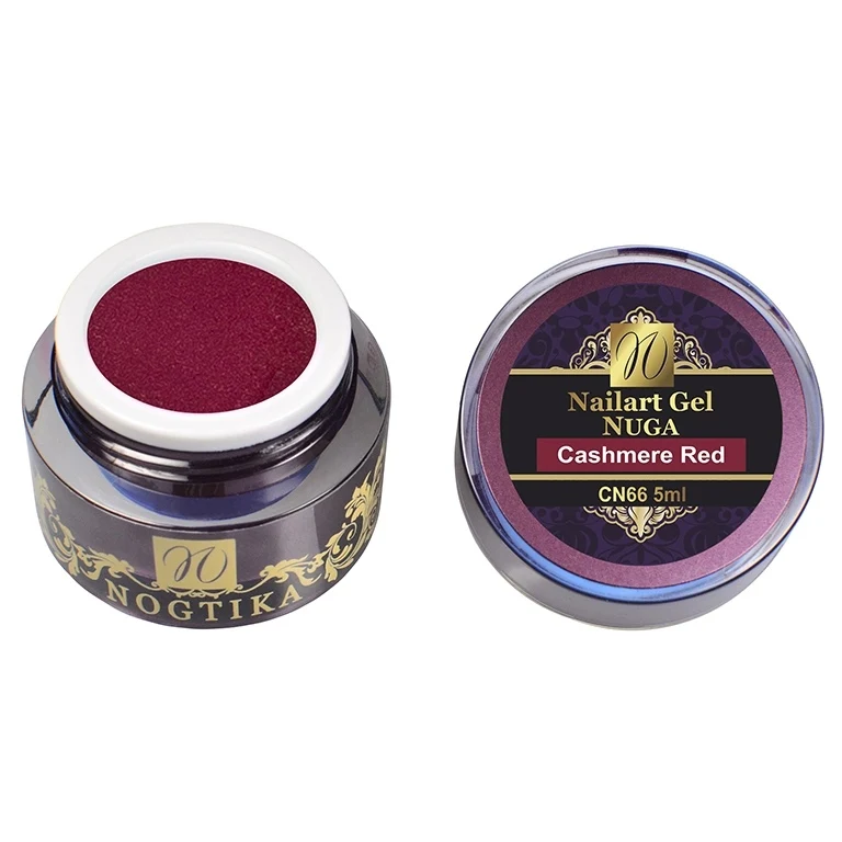 Nailart Farbgel NUGA (ohne Schwitzschicht) "Cashmere Red"
