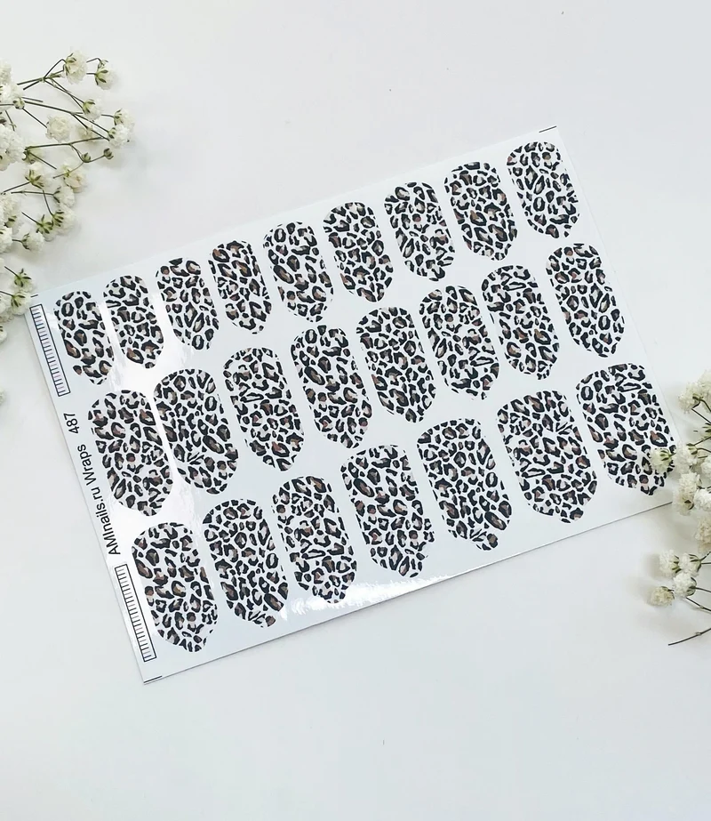 Nagelfolie 487 Nail Wraps für Maniküre AMINAILS
