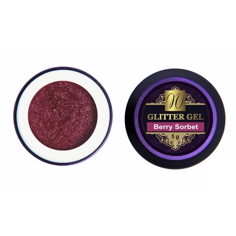 Glitter Gel "Berry Sorbet" 5ml (TPO/HEMA-free)